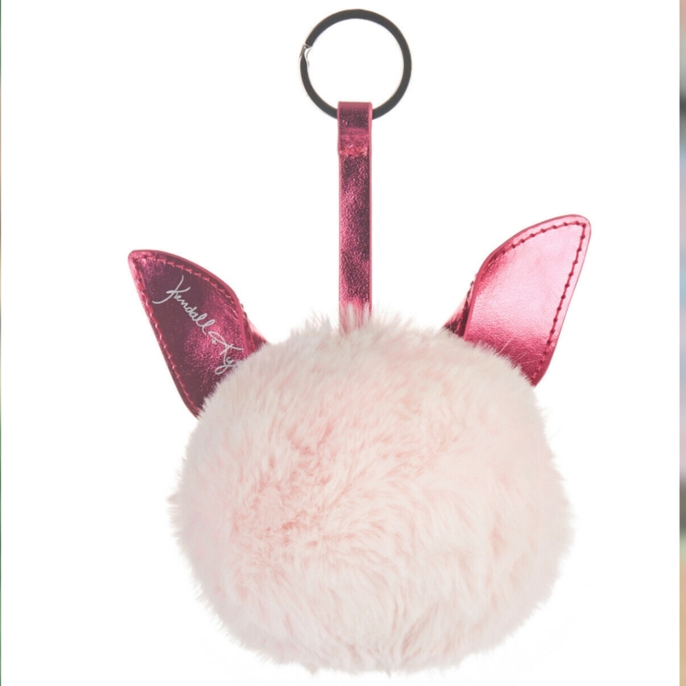 Kendall & Kylie Faux Fur Pom Pom Keychain